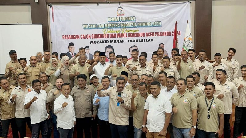 DPW Tani Merdeka Provinsi Aceh Dilantik, Siap Menangkan Mualem-Dek Fadh di Pilkada 2024. Foto: IST
