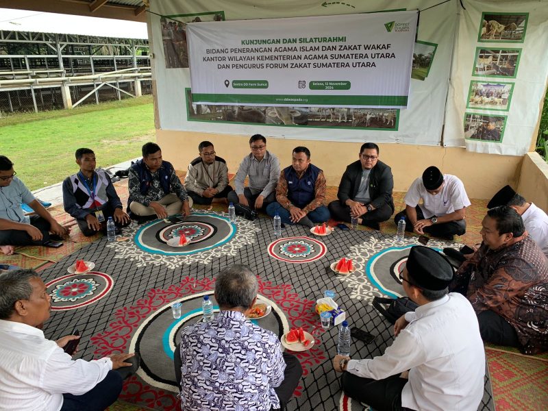 Kabid Penais Zawa Silaturahim dengan FOZ Sumut di Sentra DD Farm. Foto: Ist