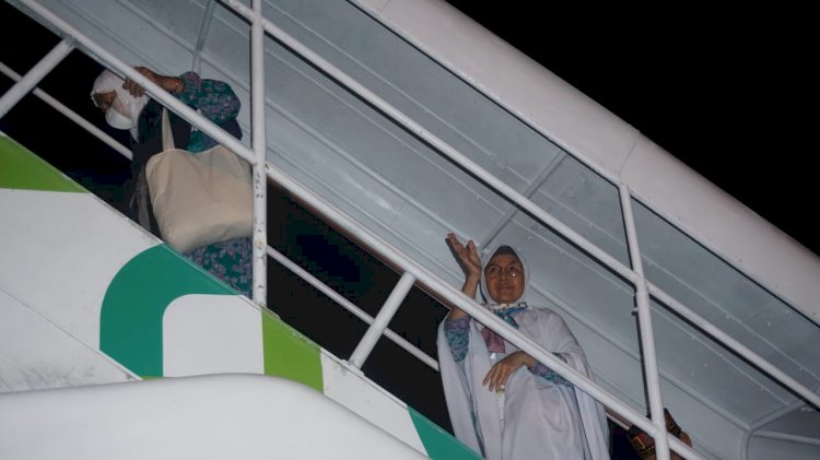 Jemaah haji Aceh berangkat ke tanah suci pada musim haji 2022. Foto: Razi/RMOLAceh