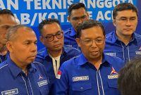 Sekjen DPP Partai Demokrat, Herman Khaeron saat di Banda Aceh. Foto: Ist