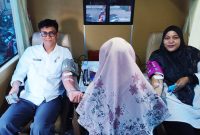 Para amil Baitul Mal Aceh sedang melakukan aksi sosial donor darah di kantor Baitul Mal Aceh, Rabu (30/4/2025). Foto: Ist