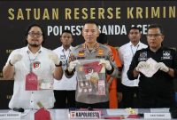 Konferensi pers Polresta Banda Aceh. Foto: Humas Polresta